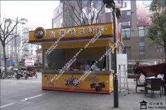 上海周浦万达广场售货亭加班加点完工